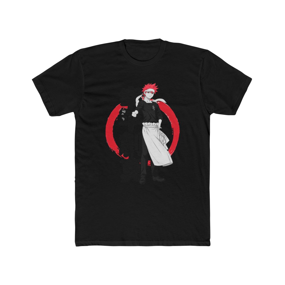 Food Wars Food Warrior Black T Shirt | Food Wars! - alternate angle 3, merchandise