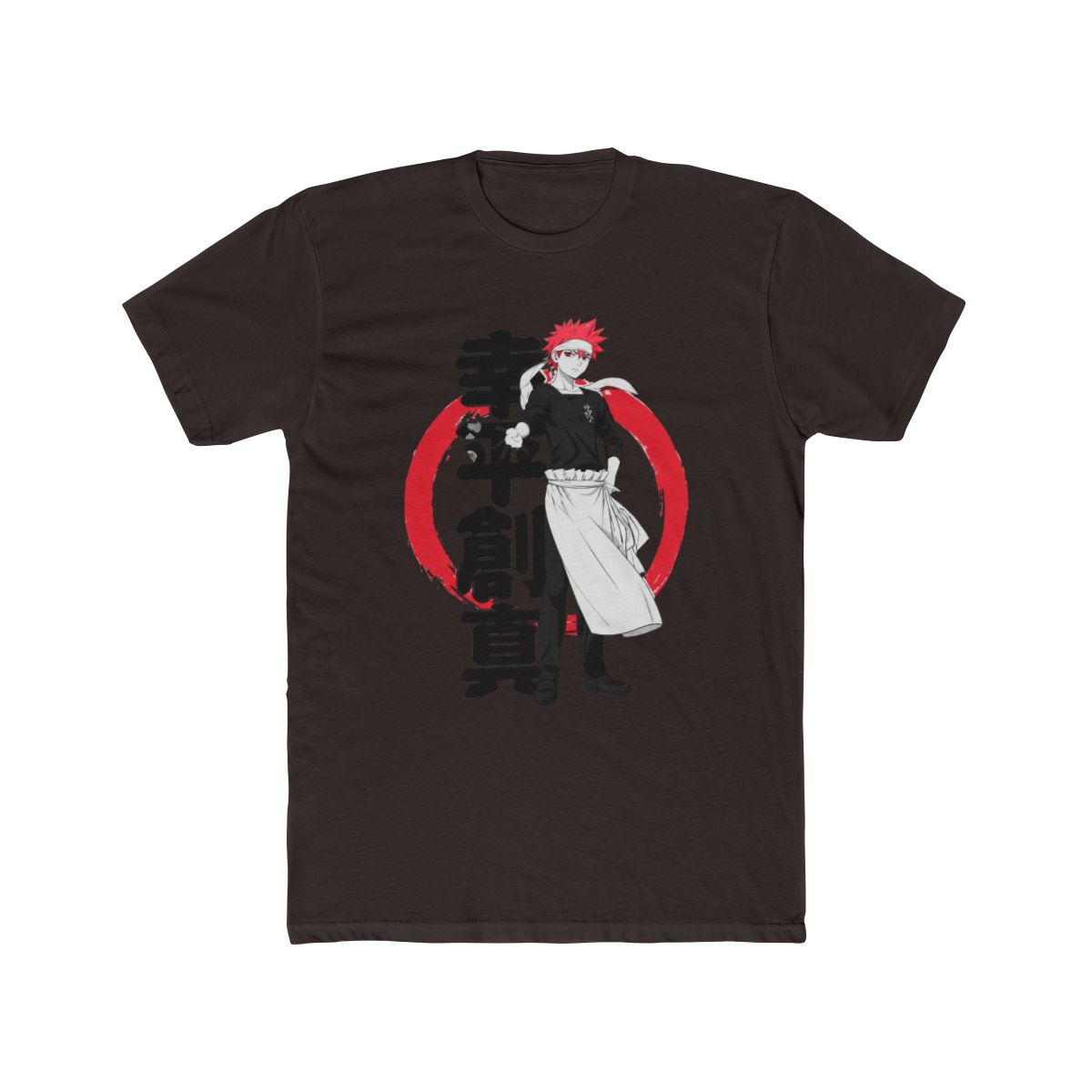 Food Wars Food Warrior Black T Shirt | Food Wars! - alternate angle 2, merchandise