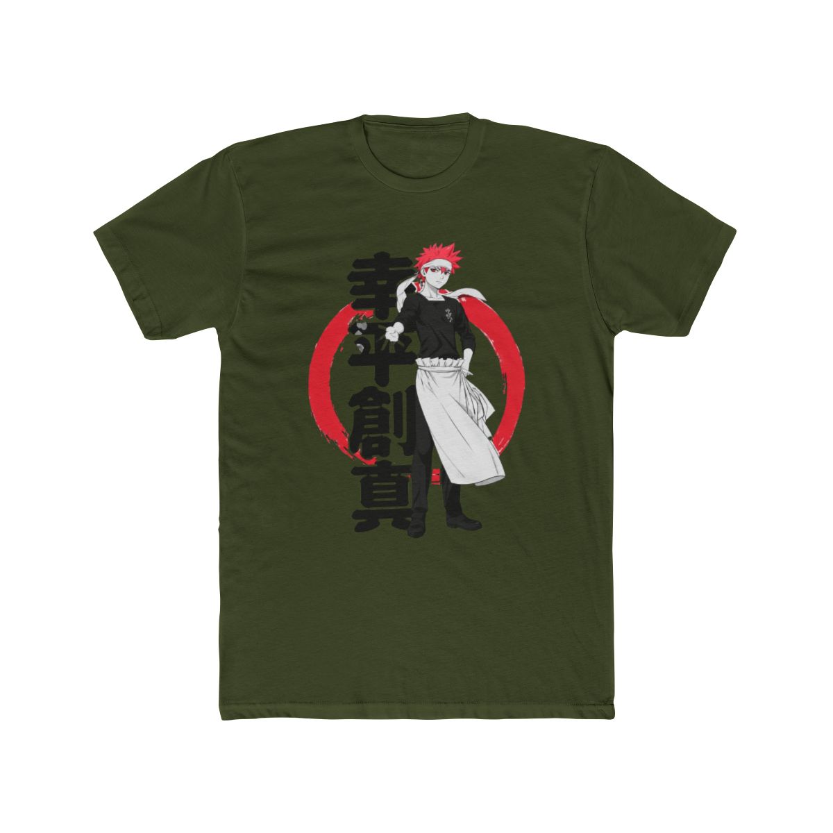 Food Wars Food Warrior Black T Shirt | Food Wars! - alternate angle 5, merchandise